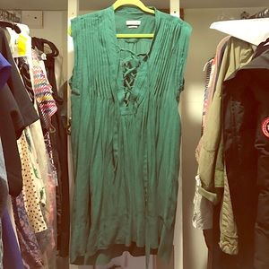 Isabel Marant Etoile Green Sleeveless Dress