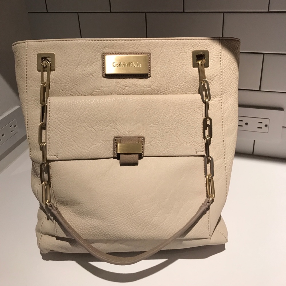 Calvin Klein cream bag
