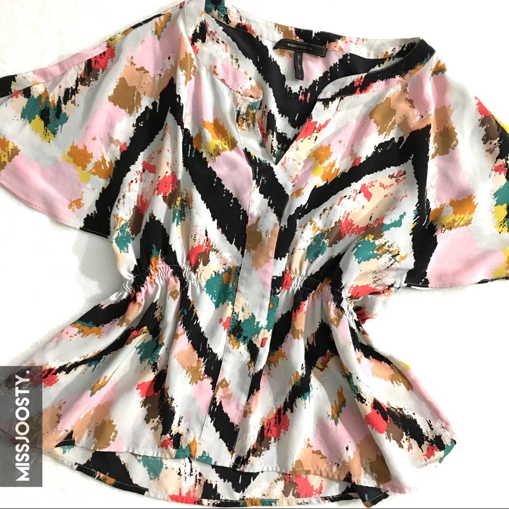 ⚫️‼️BLACK FRI SALE BCBG MAXAZRIA Chevron Blouse