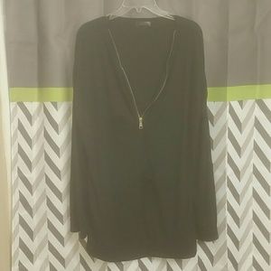 Guyueqiqin Plus Zippered Pullover