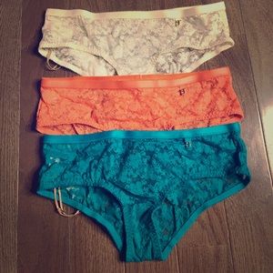 Hipster lace boy short (set of 3)