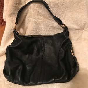 Black Leather Banana Republic Hobo
