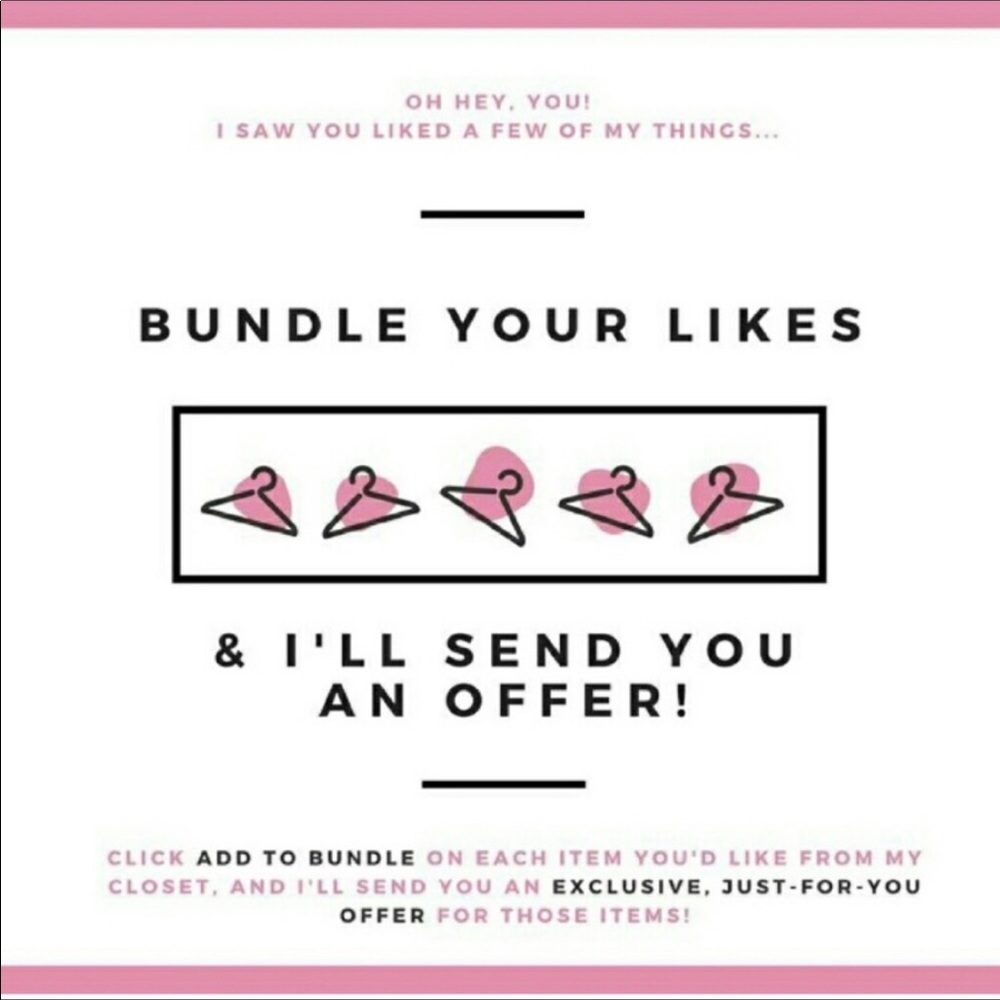 Start a bundle and get an offer!!!