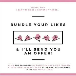 Start a bundle and get an offer!!!