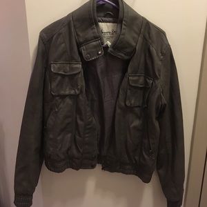 American Rag faux Leather bomber jacket