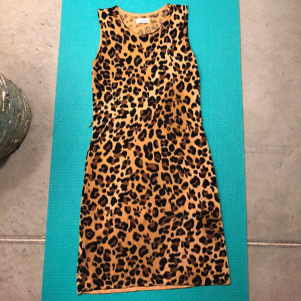 Calvin Klein Cheetah print dress