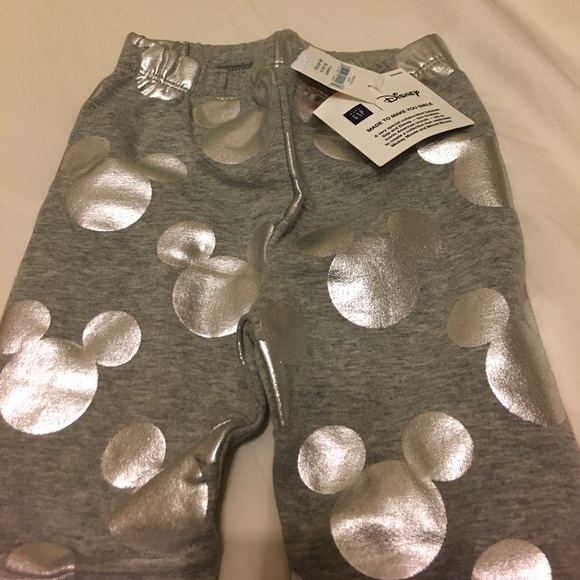 Baby Gap Disney Cozy Legging Mickey Mouse Msrp$29 - Picture 5 of 8
