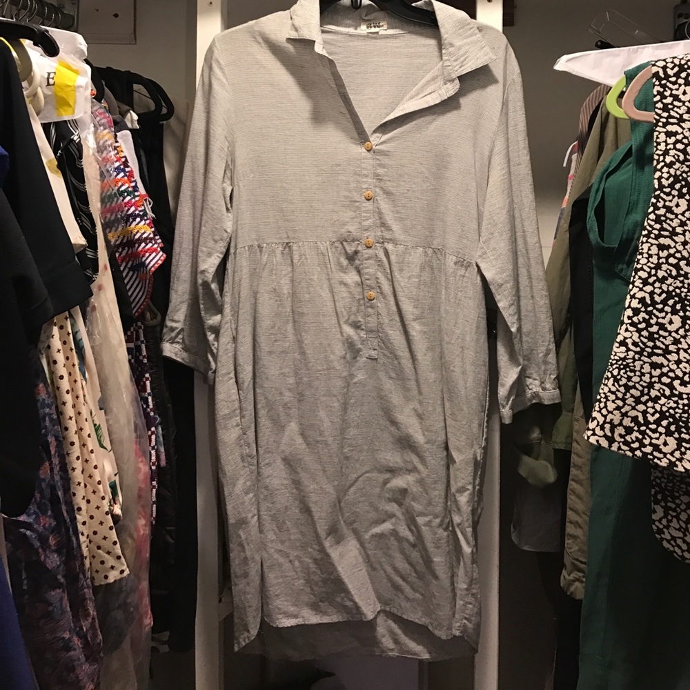 Steven Alan long sleeve collared dress
