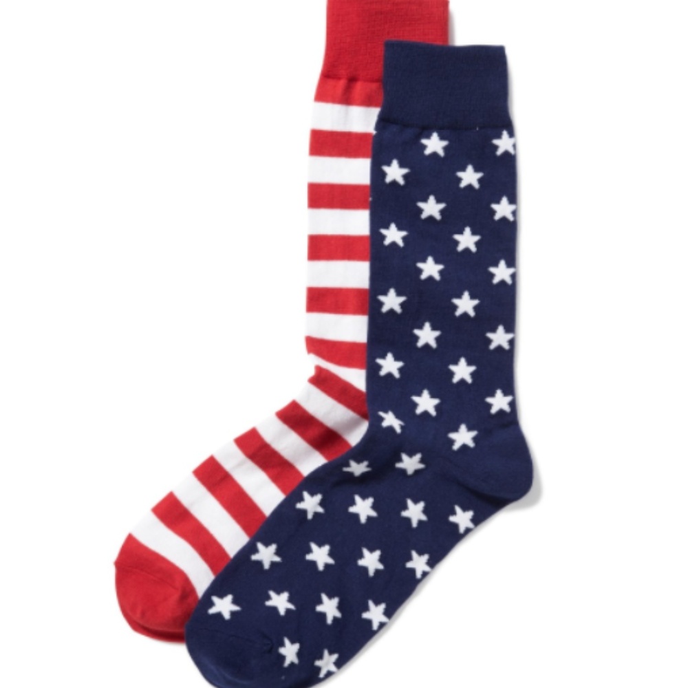 flag stars and stripes socks