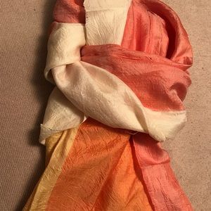 Silk Pastel Colorblock Scarf
