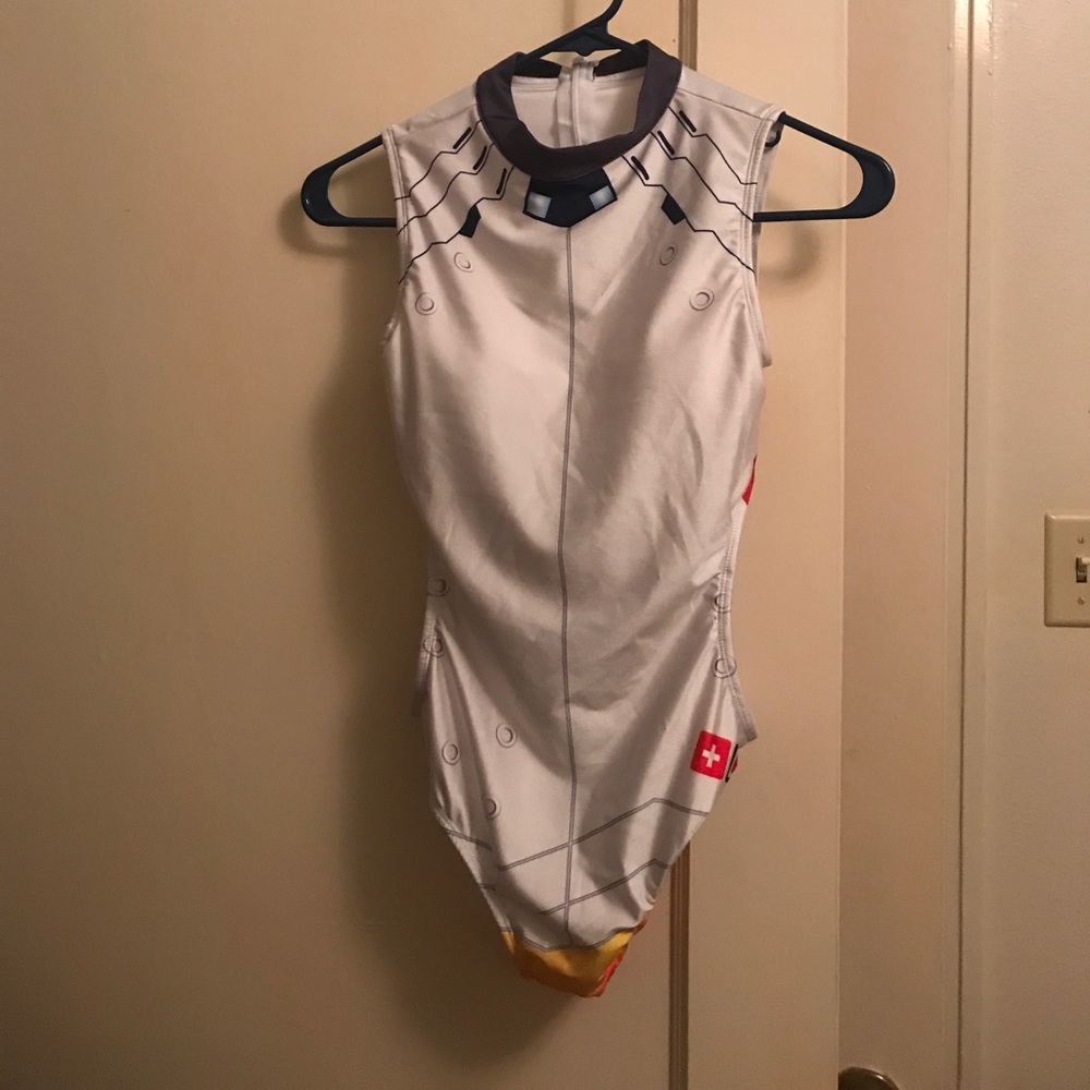 Overwatch Mercy swimsuit *PLEASE READ DESCRIPTION*