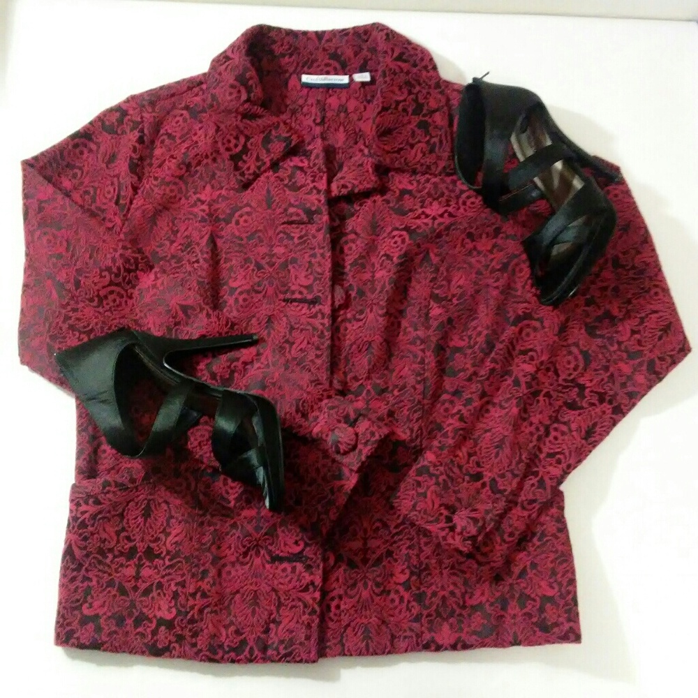 Croft & Barrow tapestry blazer