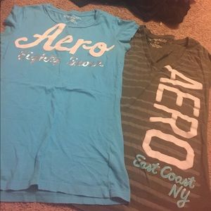 2 Aeropostale medium shirts