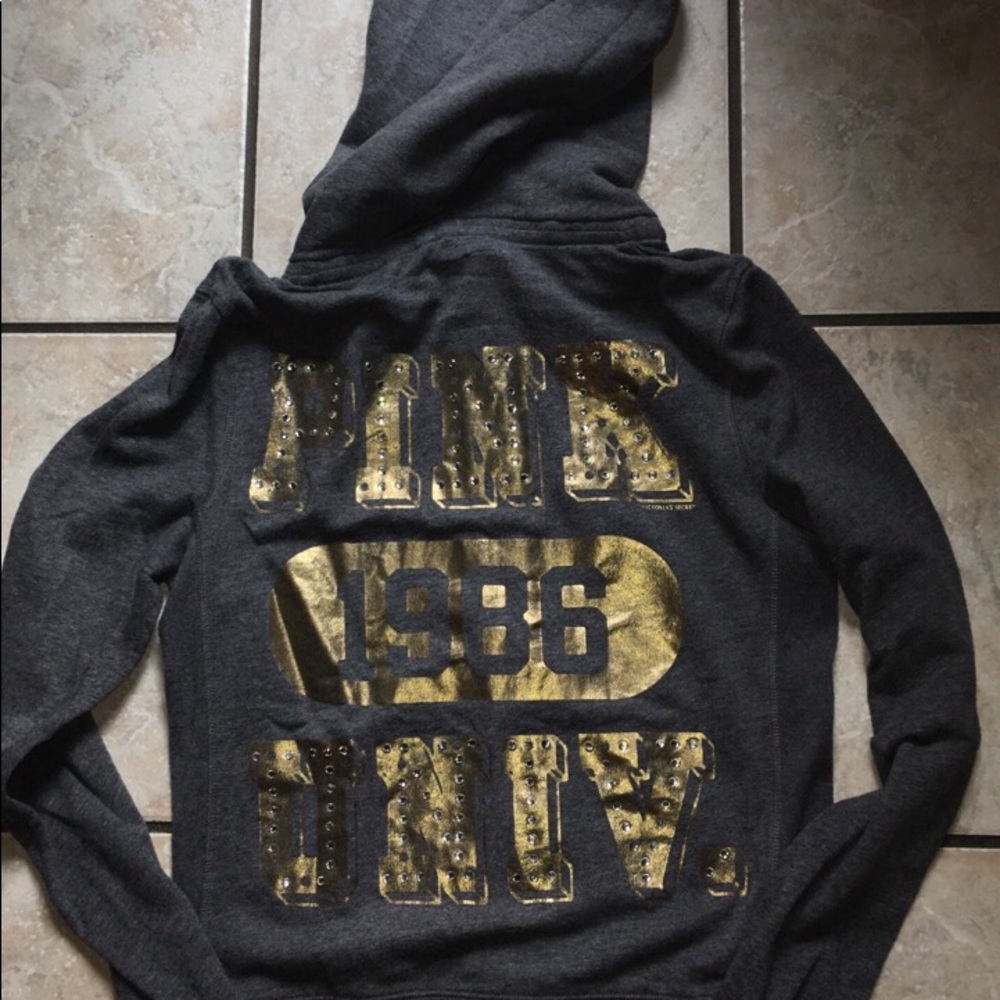 Vs Pink zip up hoody size small ONE DAY SALE