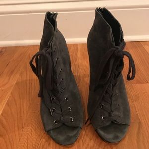 French Connection suede heel