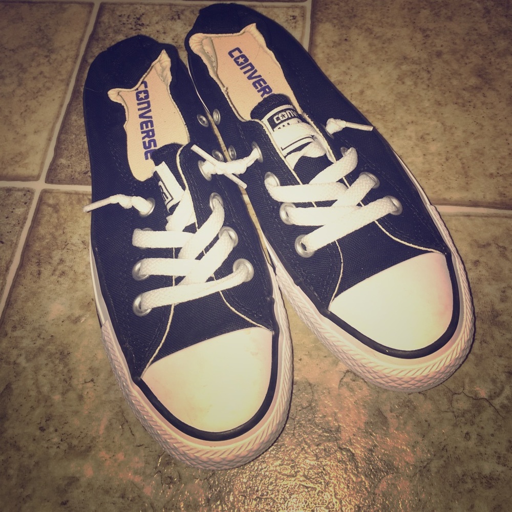 Black converse. Slip on. Size 5.5.