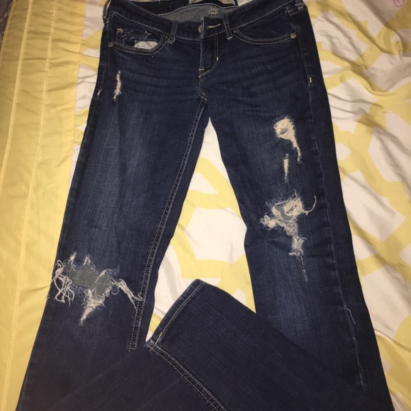 hollister jeans with holes - Picture 1 of 3