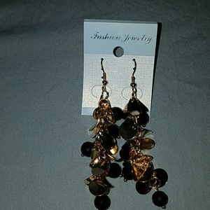 Black and Gold Earrings