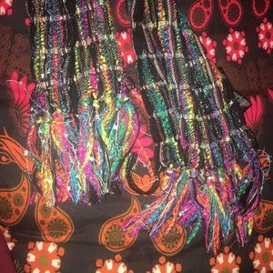 Multicolored sparkly scarf