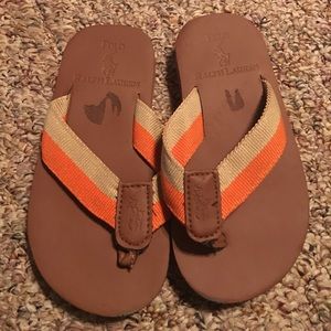 Polo by Ralph Lauren Sandals Size 10 Brown/Orange