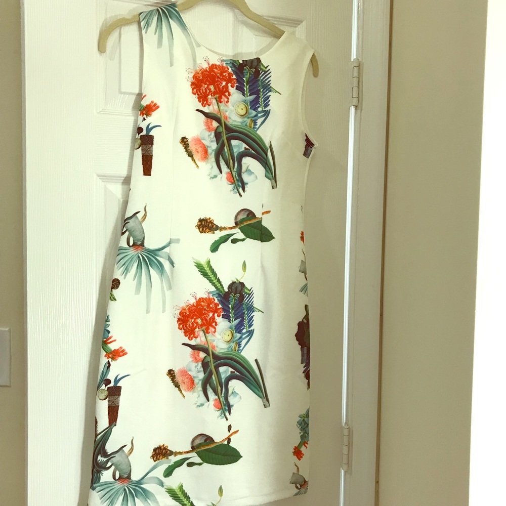 Flower print dress