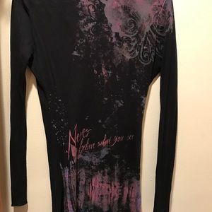 Women's long sleeve graphic back shirt by Adams