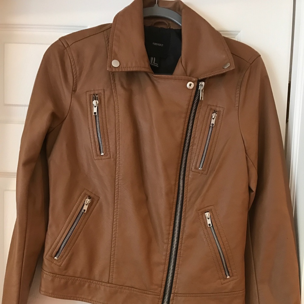 Brand new Forever 21 faux leather moto jacket