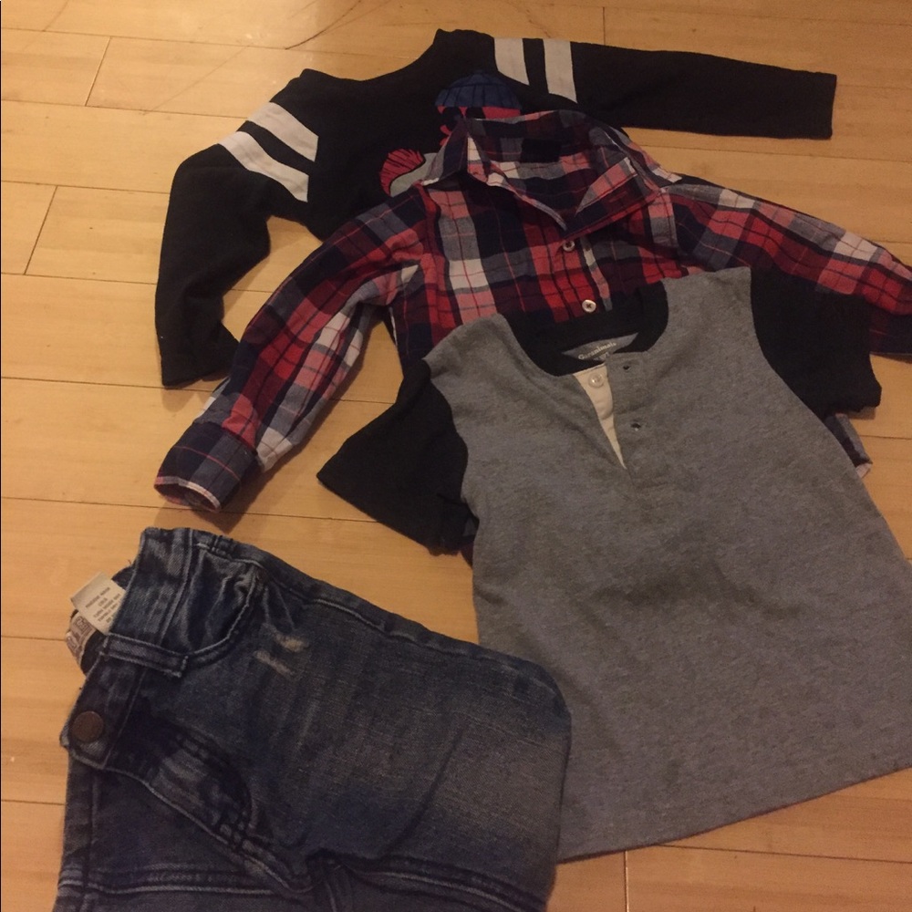 3 shirts and 1 jeans 3T