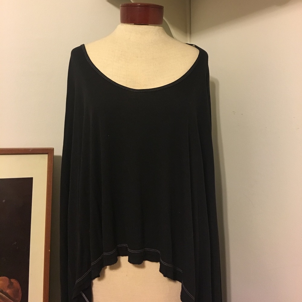 Free People black slouchy tee