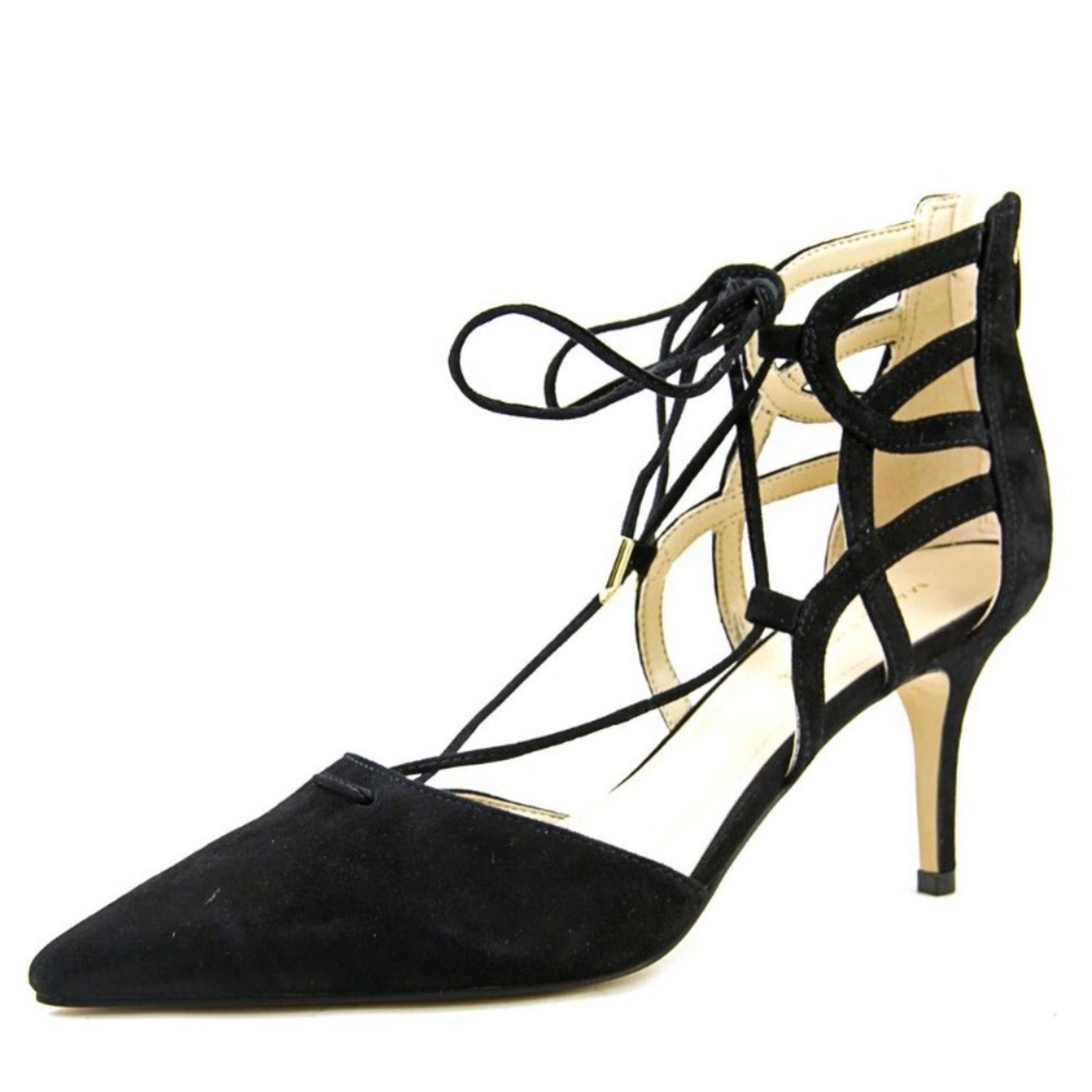 Marc Fisher Black Suede Pumps