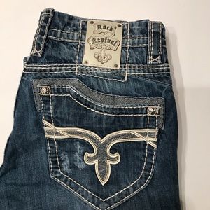 Men’s Rock Revival Andre Relaxed Straight Jeans