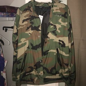 Huf camo windbreaker jacket