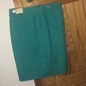 Turquoise skirt