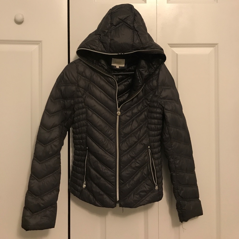 Laundry Dark Grey Quilted Packable Jacket