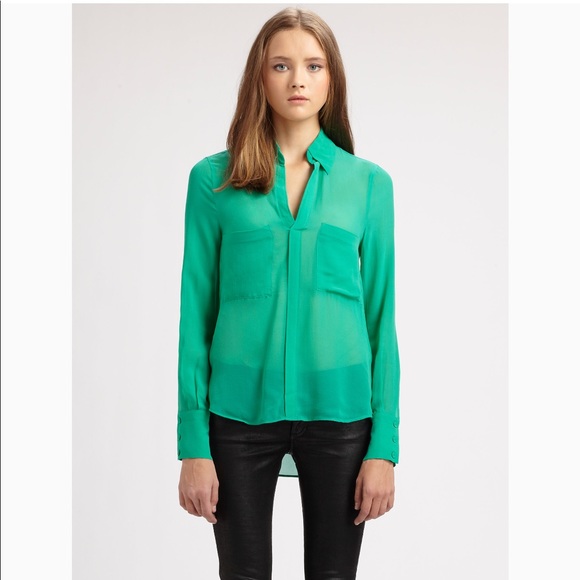 BCBG Max AZRIA Emma High Love Blouse - Picture 1 of 5