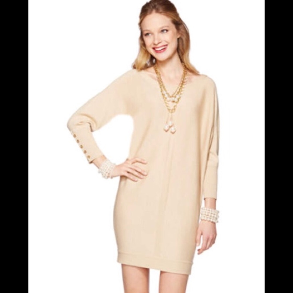 Lilly Pulitzer - Gold Bloomfield Sweater Dress