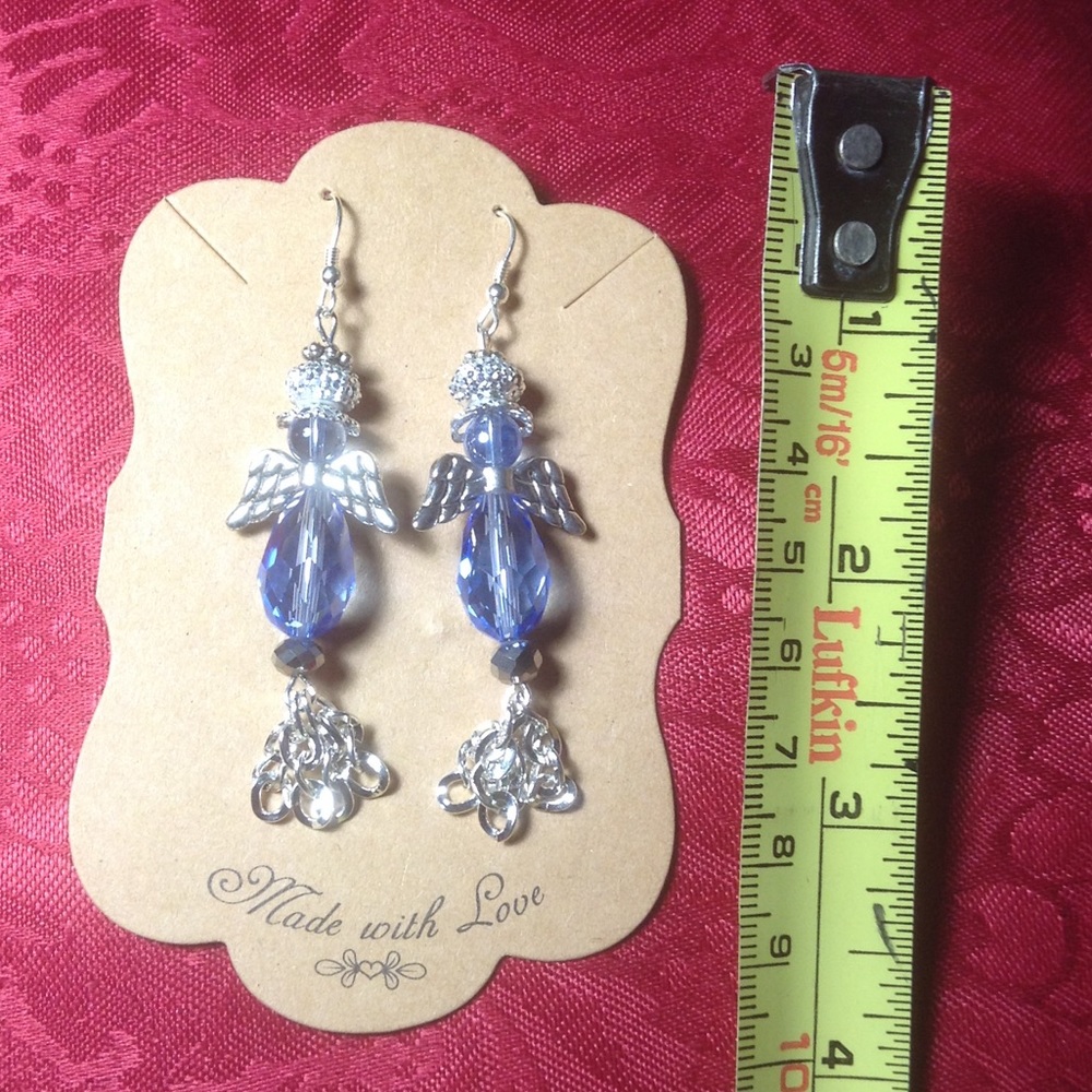 NEW Silver plated handcrafted  hook earrings