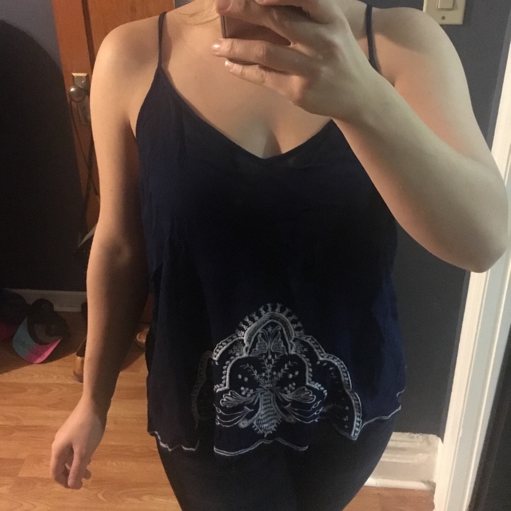 Japna Navy Blue Shirt (Large)