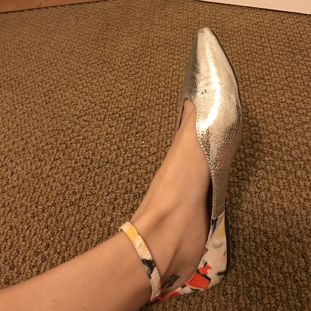 Silver tip and water color back