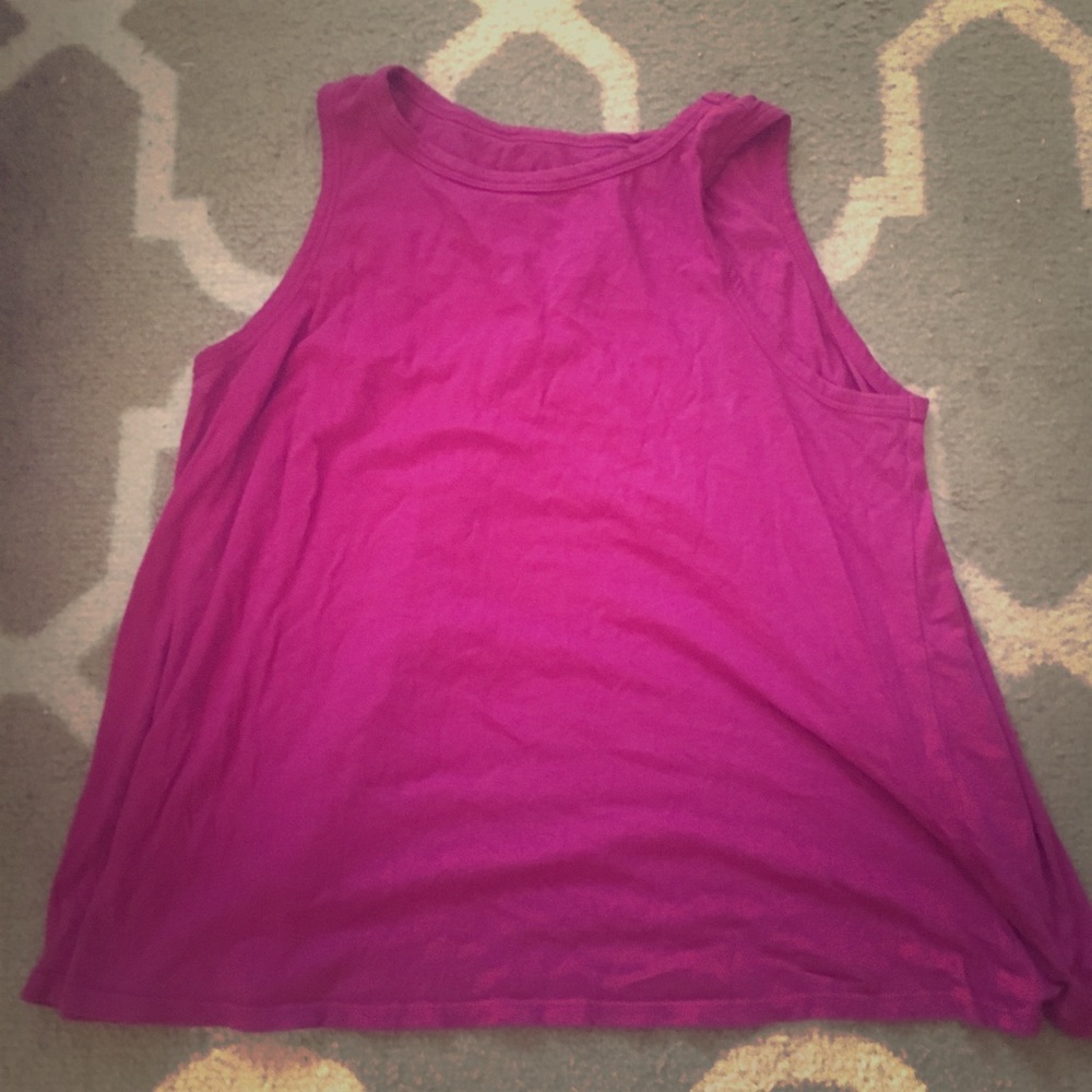 Sleeveless open back top