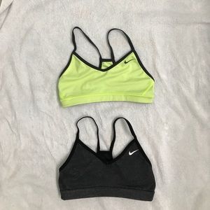 Nike pro Indy reversible sports bras (2) bundle