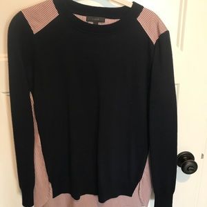 Jcrew mixed media sweater