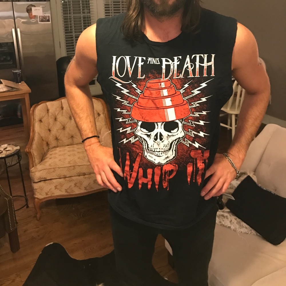 Love & Death whip it t-shirt