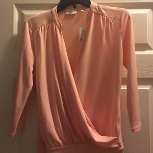 New York and Company pink blouse