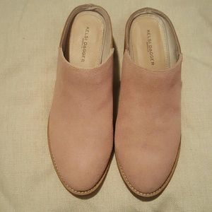 Soft Pink Suade Bootie Style Slipon Shoes