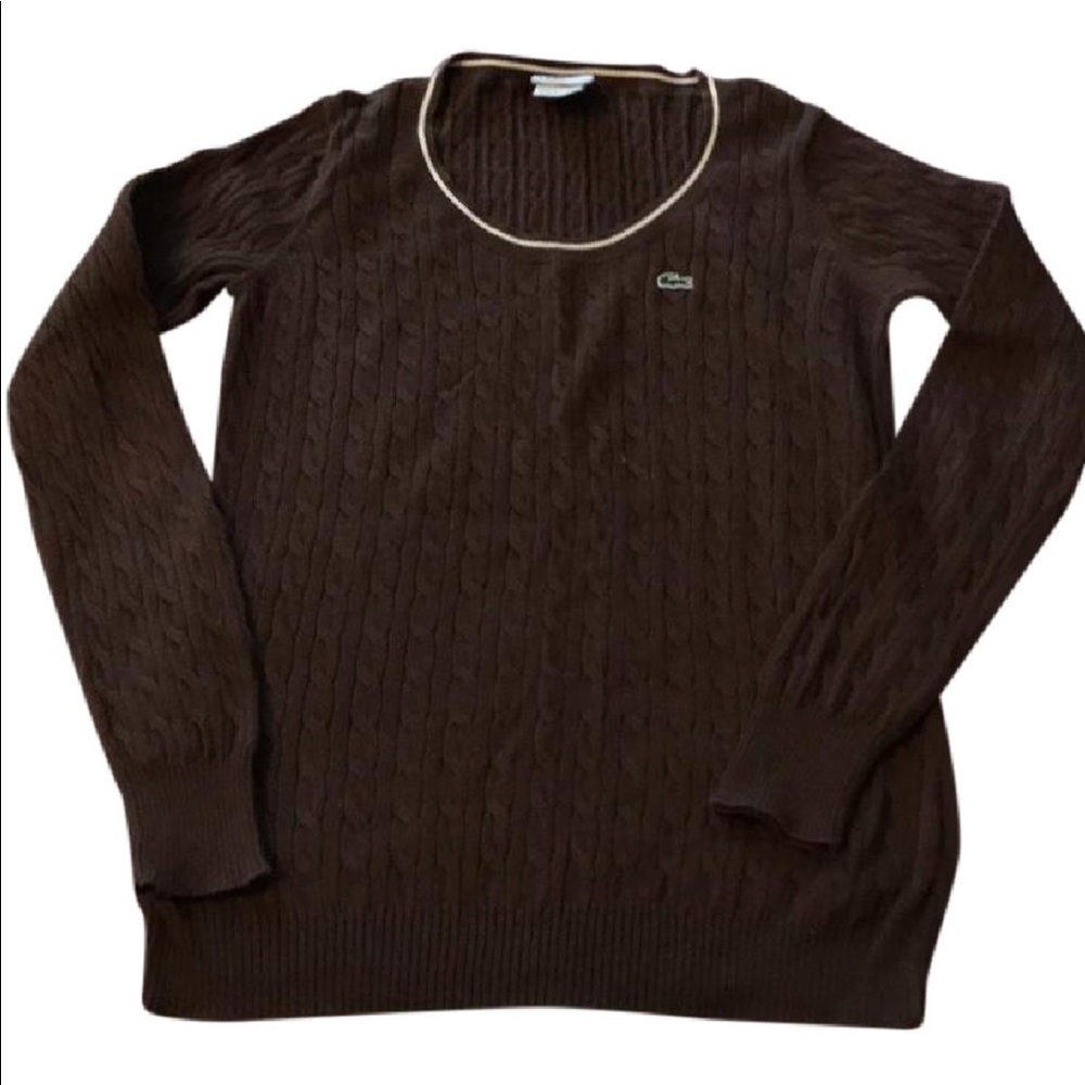 Lacoste cable knit sweater