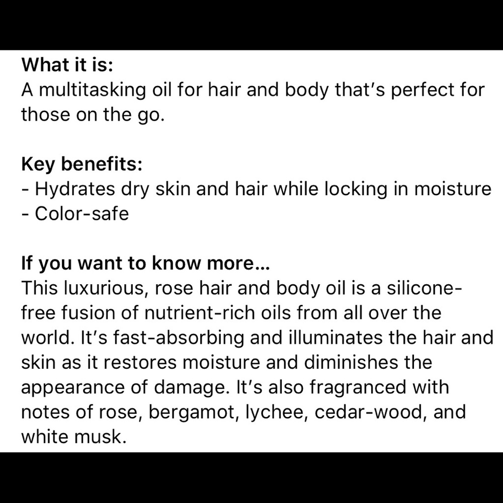 🆕 OUAI Rose Hair & Body deluxe sample - Picture 8 of 8