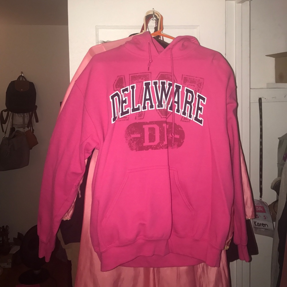 Pink Delaware Hoodie