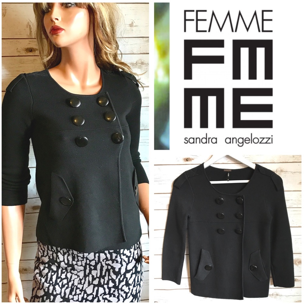 SANDRA ANGELOZZI Cropped Cardigan