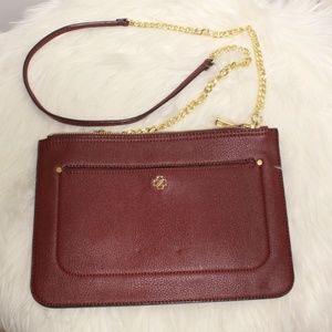 *NWT* Ann Taylor crossbody clutch bag (wine)